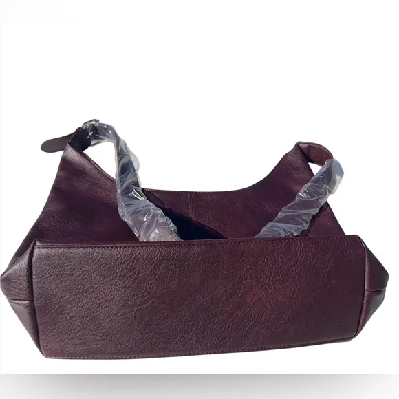 Woman solid Color PU Leather shoulder bag, Large Capacity Crossbody Bag Trendy - Picture 2 of 4